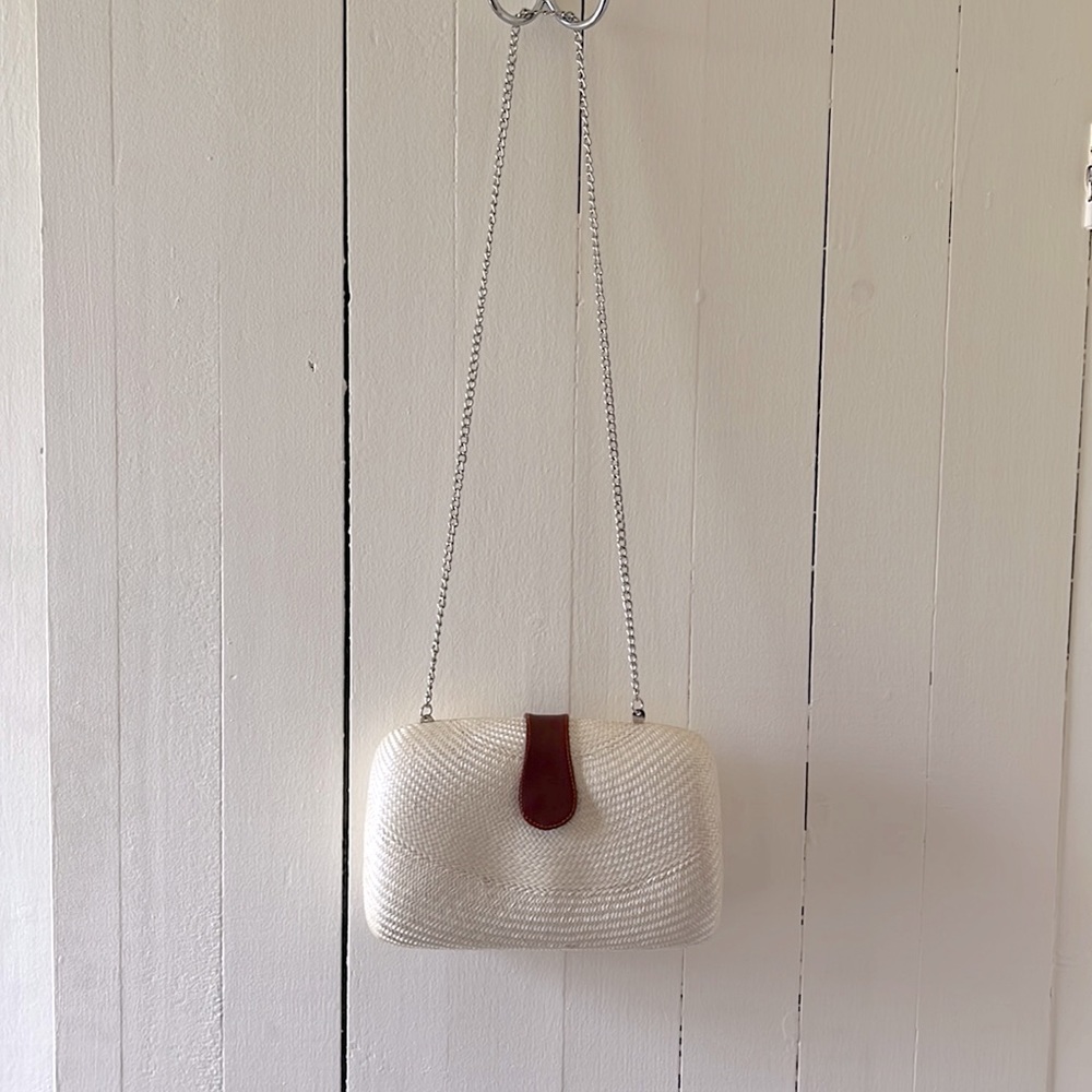 Le Sac hard shell woven purse